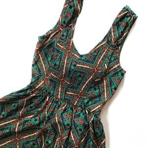 BAND OF GYPSIES • pattern tie back dress